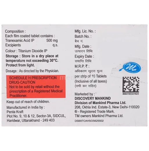 texakind 500mg tablet 10's